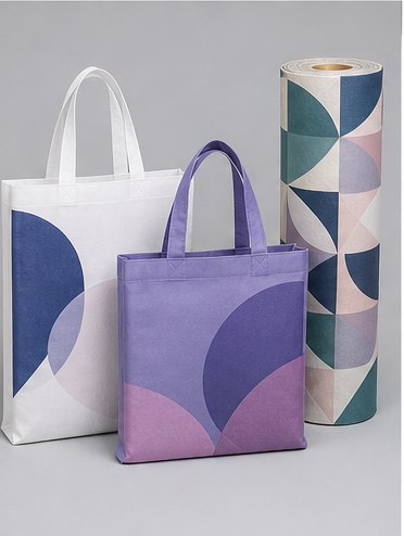 Printed non-woven products produced by Woven Printing Machine