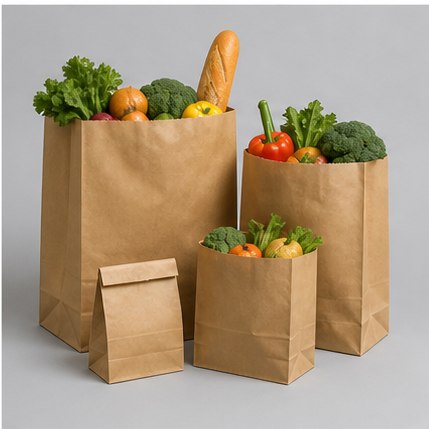 Output from Automatic Paper Bag Making Machine