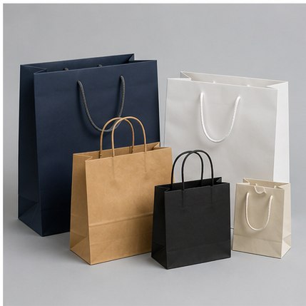 Output from Automatic Paper Bag Making Machine