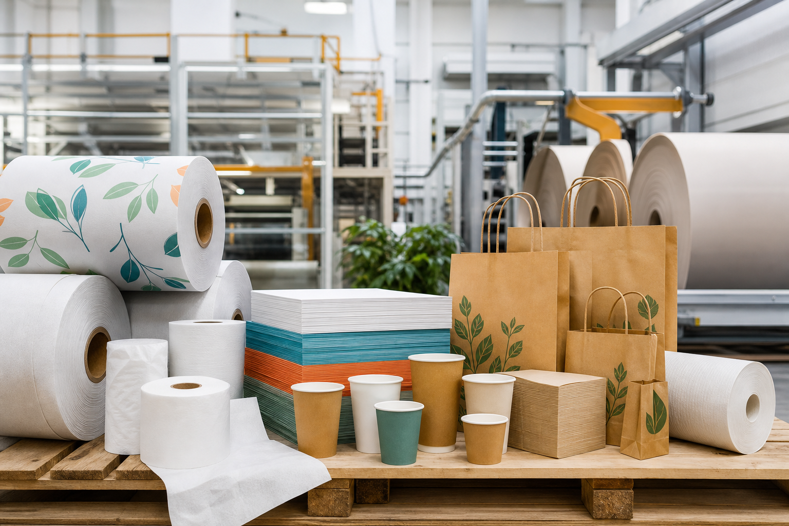 Paper converting and sustainable packaging products